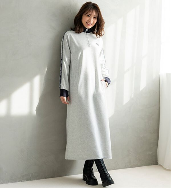 BELLUNA（ベルーナ）の「【ｕｍｂｒｏ】ジッパーワンピース（ロングワンピース）」｜詳細画像