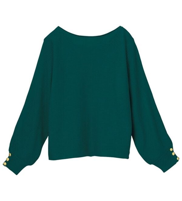 GeeRA（ジーラ）の「【長袖】袖ボタン付ドルマンニットトップス（ニット・セーター）」｜詳細画像