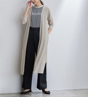 Pierrot（ピエロ）の「接触冷感トッパーカーディガン（その他カーディガン）」｜ライトグレージュ