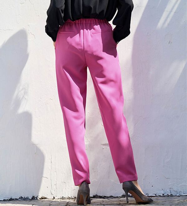 RANAN（ラナン）の「あったか！裏起毛美脚シルエットタックパンツ（フルレングスパンツ）」｜詳細画像