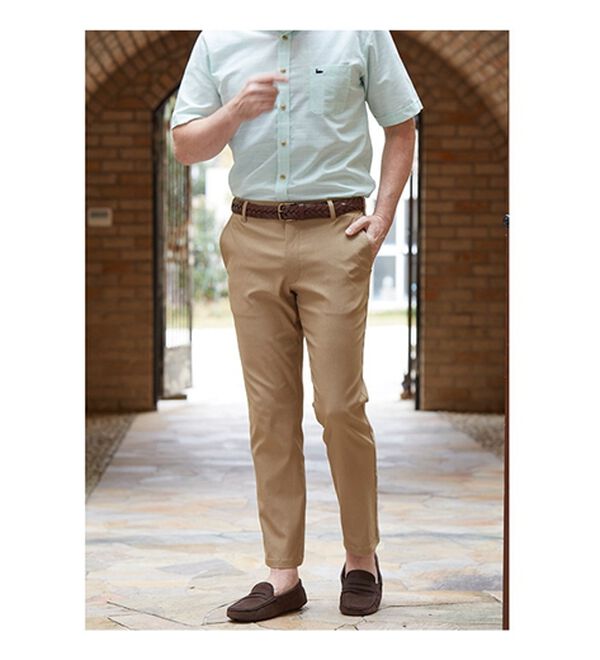 「【２本組】脱ぎはき自在の上品パンツ（メンズフルレングスパンツ）」｜詳細画像