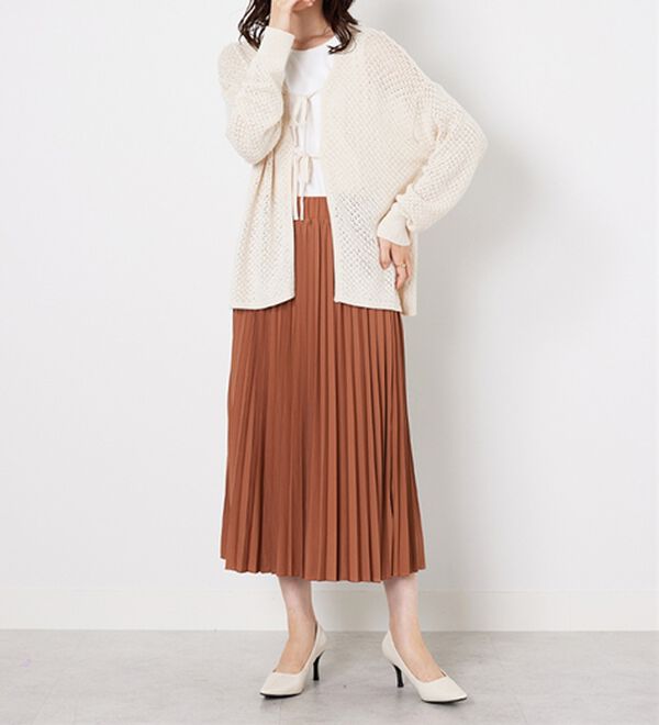 BELLUNA（ベルーナ）の「洗っても形が崩れにくい！プリーツスカート（ロングスカート）」｜詳細画像