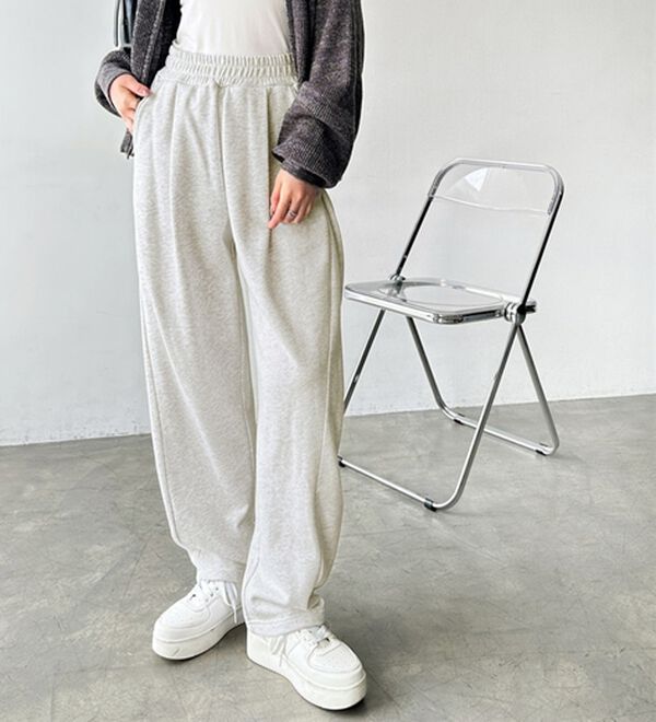 GeeRA（ジーラ）の「サイドタックイージースウェットパンツ（フルレングスパンツ）」｜詳細画像