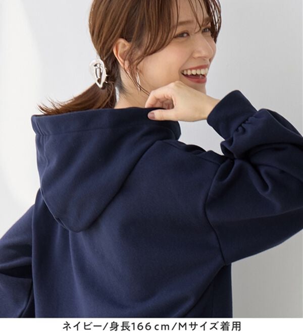 Viola e Viola（ヴィオラ エ ヴィオラ）の「【毛玉になりにくい】ふんわり柔らか裏起毛パーカー（パーカー）」｜詳細画像