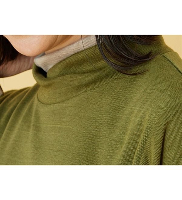 BELLUNA（ベルーナ）の「しっとり素材配色デザインプルオーバー（カットソー）」｜詳細画像