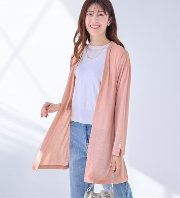 alotta（アロッタ）の「さらっと軽い！シアートッパーカーディガン（その他カーディガン）」｜詳細画像