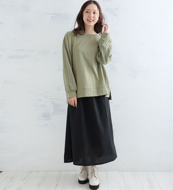 A HAPPY MARILYN（アハッピーマリリン）の「【ＬＬ～８Ｌ】フランネル チェック フレアスカート（ロングスカート）」｜詳細画像