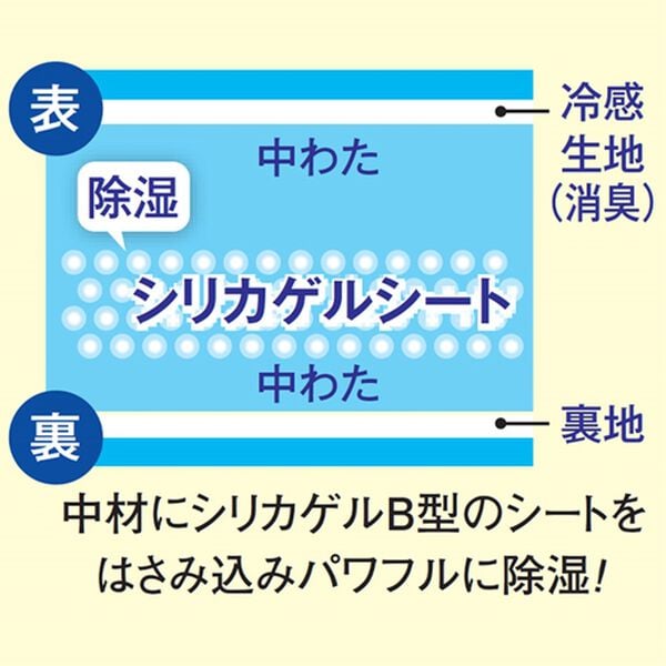 「パッドがいらない除湿強冷感一体型ボックスシーツ（敷布団カバー・シーツ）」｜詳細画像