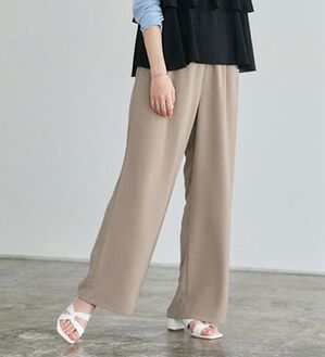 Pierrot（ピエロ）の「【接触冷感・吸水速乾】夏に快適！ウォッシャブルイージーパンツ（その他パンツ）」｜モカベージュ