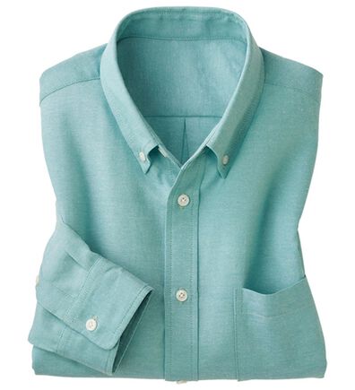 「＜シンプル＆プラス＞お手入れ簡単オックスフォードシャツ（メンズシャツ）」