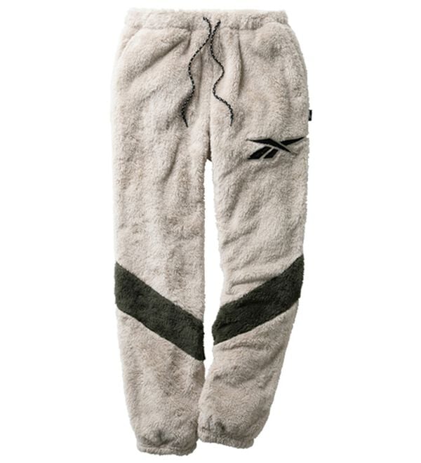 「＜リーボック＞ロゴデザインボアパンツ（メンズルームウェア）」｜ベージュ