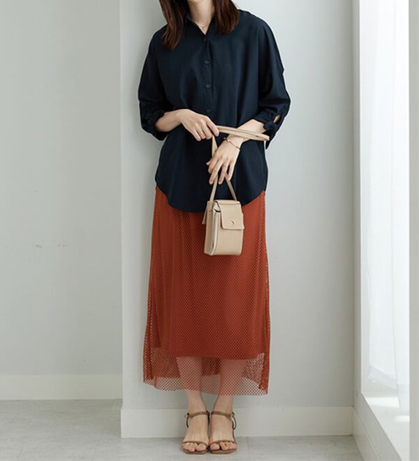 BELLUNA（ベルーナ）の「イージーケア！袖リボンシャツチュニック（チュニック）」｜詳細画像