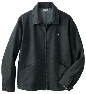 「＜アーノルド　パーマー＞ワンポイントデニムジャケット（メンズジャケット）」｜チャコール