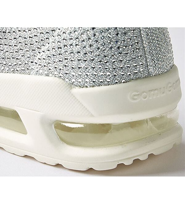「ゴムゴム　きらめきビジューのエアーヒールスニーカー（スニーカー）」｜詳細画像