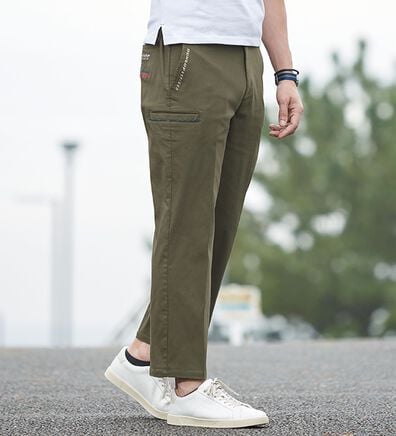 「【３本組】＜ダンロップ・リファインド＞すっきり大人のカーゴパンツ（メンズフルレングスパンツ）」