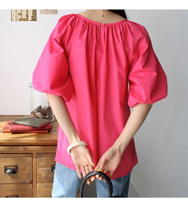 GeeRA（ジーラ）の「パフスリーブギャザーブラウス（ブラウス）」｜詳細画像