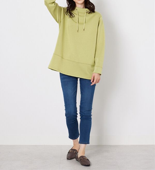 BELLUNA（ベルーナ）の「ワイドネック切替デザインプルオーバー（カットソー）」｜詳細画像