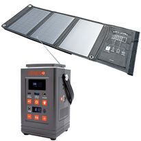 「ＦＭラジオ付きリン酸鉄ポータブル電源＆折畳みソーラーパネル（テレビ・オーディオ・カメラ機器）」