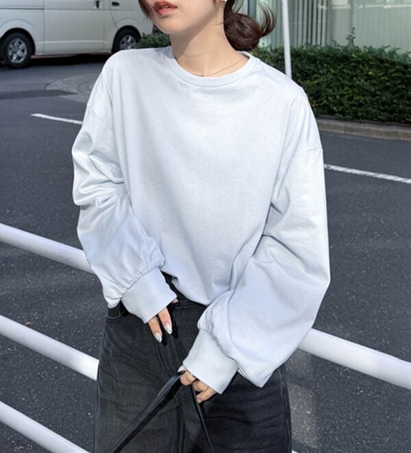 RANAN（ラナン）の「多機能ベーシックオーバーサイズ長袖Tシャツ（Tシャツ）」｜詳細画像