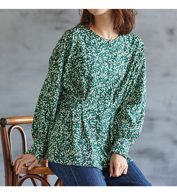 RANAN（ラナン）の「小花柄プリントブラウス（ブラウス）」｜詳細画像