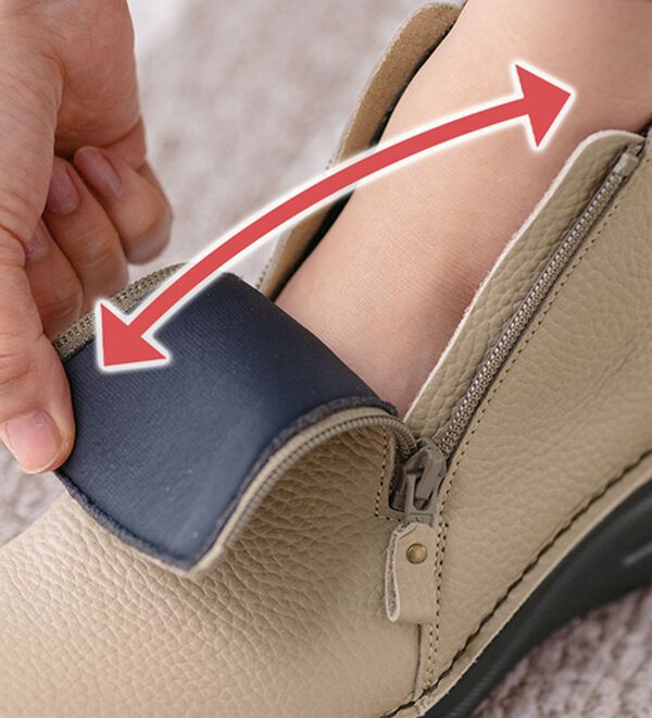 ルフラン（ルフラン）の「＜アビータ＞４Ｅ牛革ダブルファスナーブーツ（ブーツ）」｜詳細画像