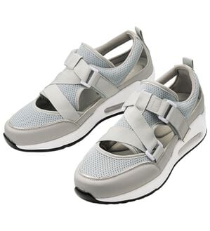 ルフラン（ルフラン）の「４Ｅ涼しげ美脚スニーカーサンダル（スニーカー）」｜ライトグレー