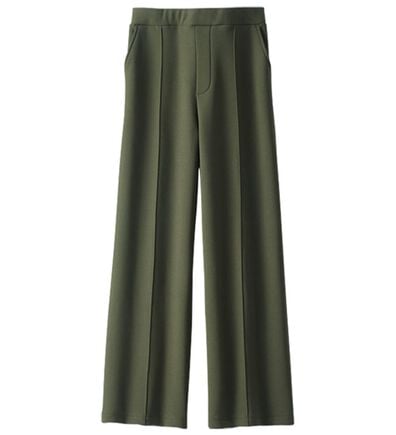BELLUNA（ベルーナ）の「【快適Ｌａｂ．】裏起毛ジョーゼット素材ワイドパンツ（ワイドパンツ・ガウチョ）」