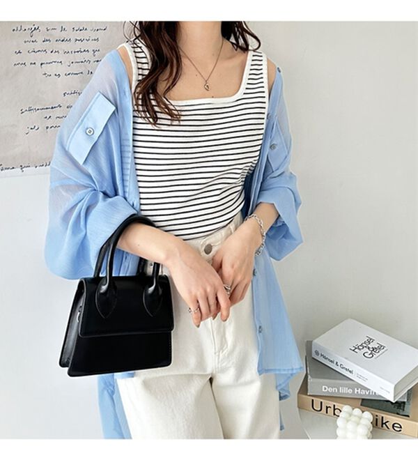 GeeRA（ジーラ）の「２ｗａｙテレコリブタンクトップ（タンクトップ・キャミソール）」｜詳細画像