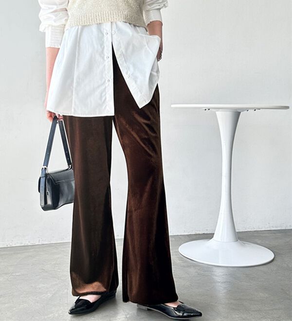 ベロアフレアパンツ - ベルーナ【公式】