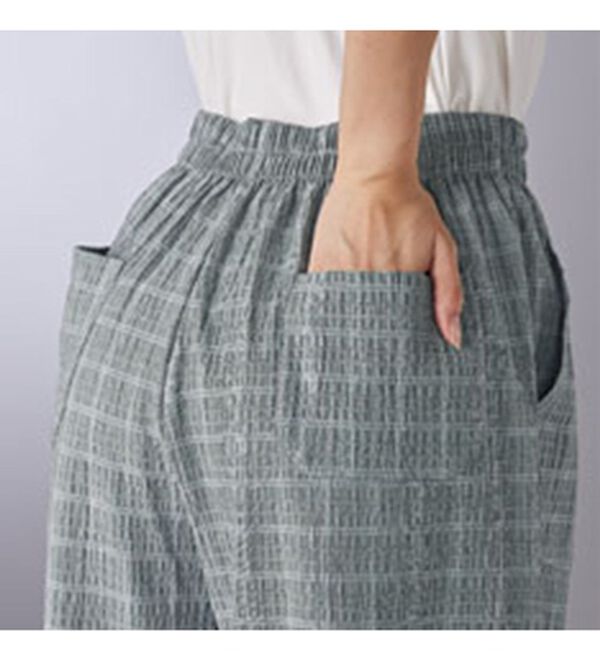 BELLUNA（ベルーナ）の「サッカー素材バルーンパンツ（フルレングスパンツ）」｜詳細画像