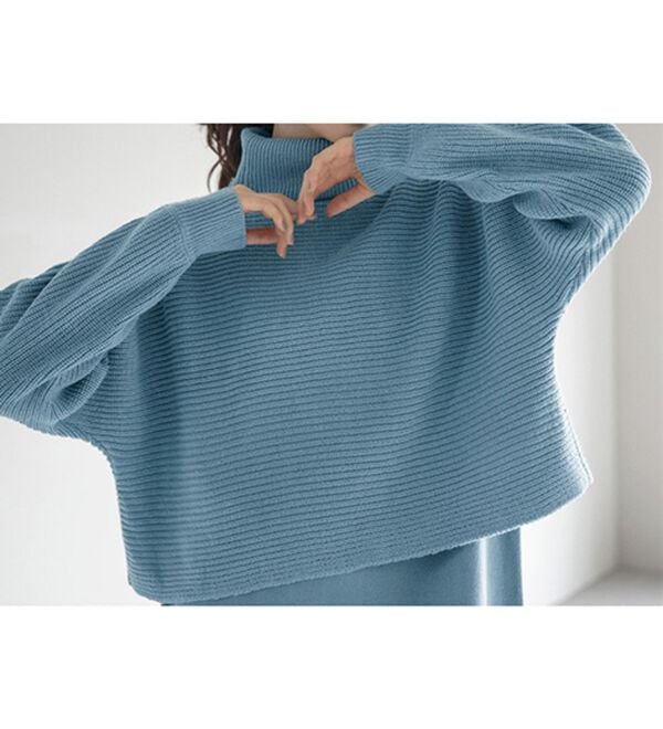 RANAN（ラナン）の「【２点セット】ニットワンピースアンサンブル（ニットワンピース）」｜詳細画像