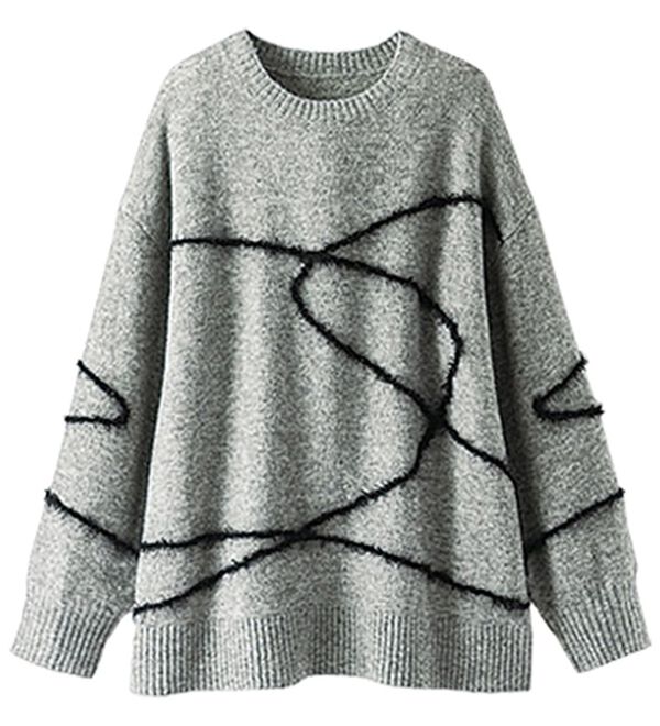 線描きジャカードニットプルオーバー - ベルーナ【公式】