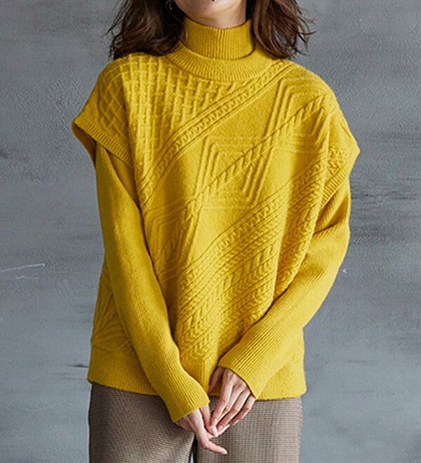 RANAN（ラナン）の「２点セット　レイヤードニット（ニット・セーター）」｜詳細画像