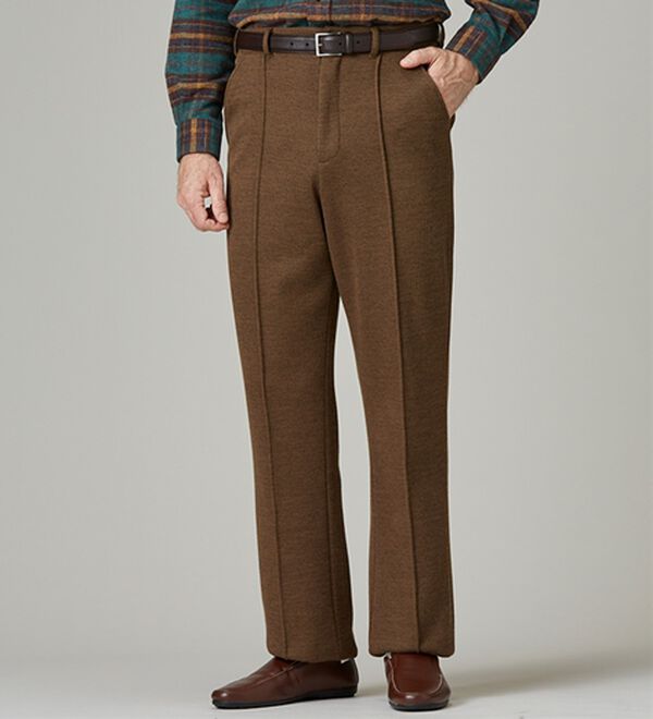「【３本組】お父さんの暖か裏ベロアパンツ（メンズフルレングスパンツ）」｜詳細画像