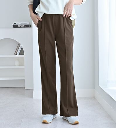 alotta（アロッタ）の「カットジョーゼットフレアパンツ（フルレングスパンツ）」