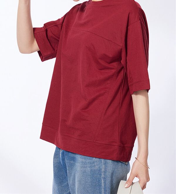 BELLUNA（ベルーナ）の「涼感素材切替デザインプルオーバー（カットソー）」｜詳細画像