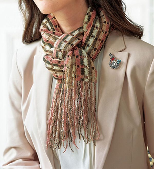 BELLUNA（ベルーナ）の「イタリア製ミックスカラーストール（ストール・スカーフ・マフラー）」｜詳細画像