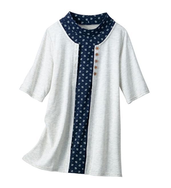 ルフラン（ルフラン）の「【４色組】手抜きに見せないハイネックＴシャツ（Tシャツ）」｜詳細画像