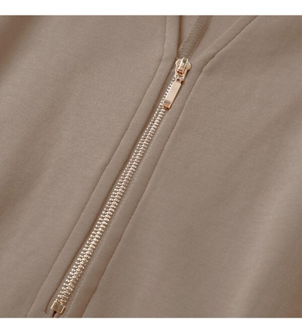 GeeRA（ジーラ）の「前後2WAYハーフジップフレンチ袖ワンピース（カットソーワンピース）」｜詳細画像