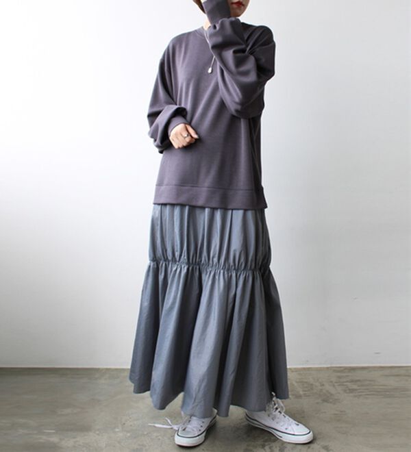 GeeRA（ジーラ）の「前後２ＷＡＹスウェットドッキングワンピース（カットソーワンピース）」｜詳細画像