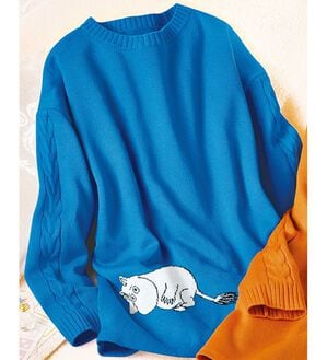 ルフラン（ルフラン）の「ムーミン　袖ケーブルセーター（ニット・セーター）」｜詳細画像
