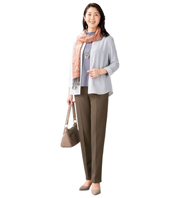 ルフラン（ルフラン）の「【２本組】日本製ふわふわ裏起毛　裾ファスナーパンツ（フルレングスパンツ）」｜詳細画像