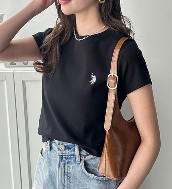 GeeRA（ジーラ）の「【ＵＳ．ＰＯＬＯ．ＡＳＳＮ】汗染み防止ミニＴシャツ（Tシャツ）」｜詳細画像