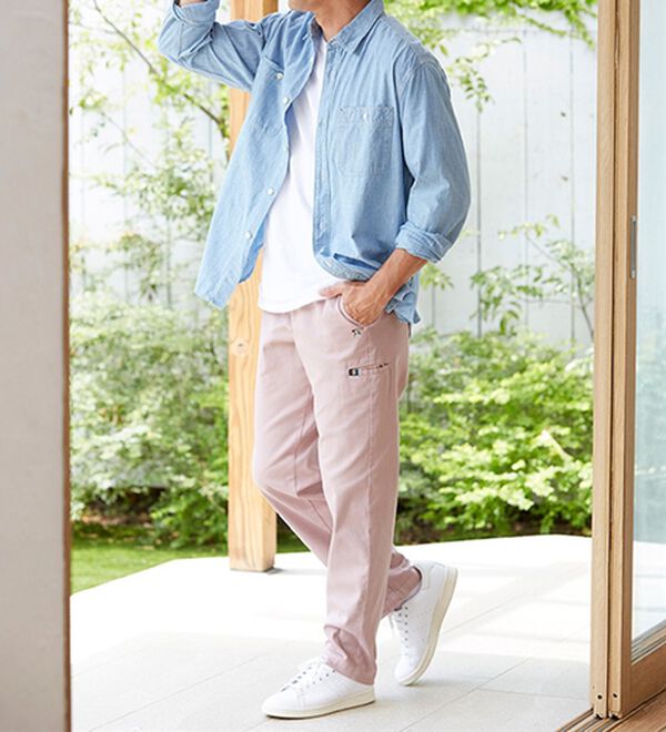 「＜アーノルド　パーマー＞デニム＆チノから選べる定番ストレッチパンツ（メンズフルレングスパンツ）」｜詳細画像