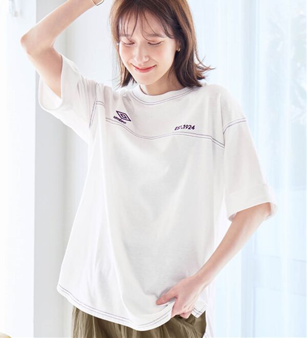 Viola e Viola（ヴィオラ エ ヴィオラ）の「【アンブロ】ビッグシルエットＴシャツ（Tシャツ）」｜詳細画像