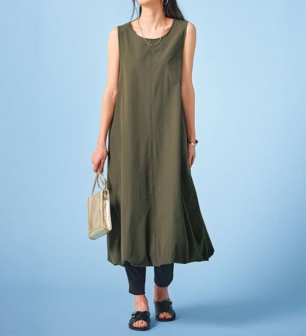 BELLUNA（ベルーナ）の「シャカシャカしづらいはっ水素材！バルーンワンピース（その他ワンピース）」｜詳細画像