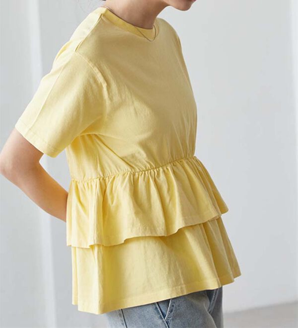 RANAN（ラナン）の「ピグメントフリルトップス（カットソー）」｜詳細画像