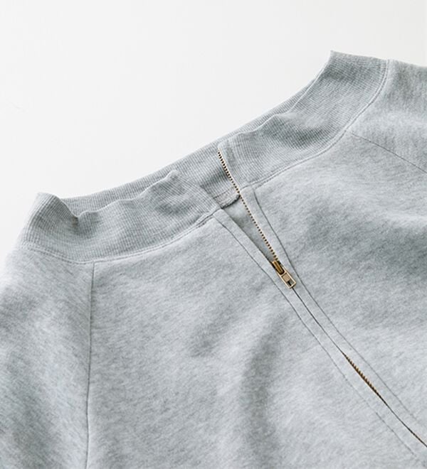 RANAN（ラナン）の「裏起毛ハーフジップワンピース（ロングワンピース）」｜詳細画像