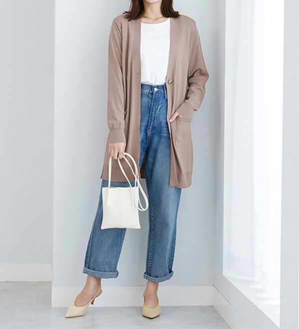 BELLUNA（ベルーナ）の「ヒンヤリ冷感！洗えるロング丈カーディガン（ニットカーディガン）」｜詳細画像