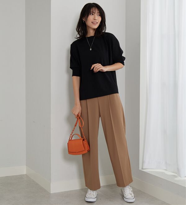 BELLUNA（ベルーナ）の「リブ切替ドルマンデザインプルオーバー（カットソー）」｜詳細画像